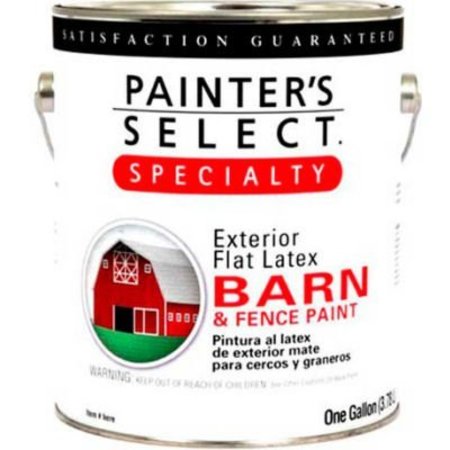 GENERAL PAINT Fence Paint, Flat, Red, 1 gal 798462